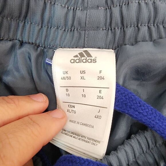 Adidas Size XL Polyester Vintage Grey Tracksuit Pants Men's - Picture 6 of 7